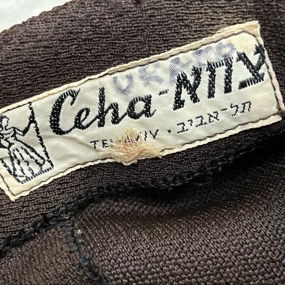 60’s/ 70’s Brown and Gold Tunic and Pants Suit Ornate Gold Trim S/M - Picture 12 of 14